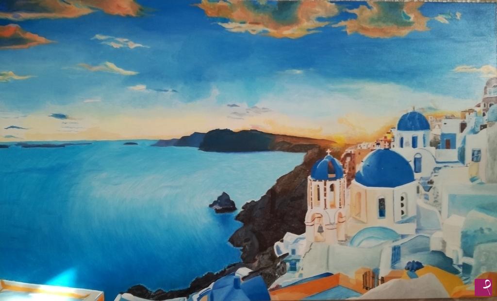 quadri in vendita online - Santorini