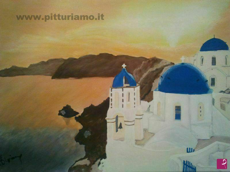 quadri in vendita online - Santorini