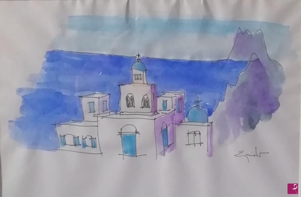 quadri in vendita online - Santorini