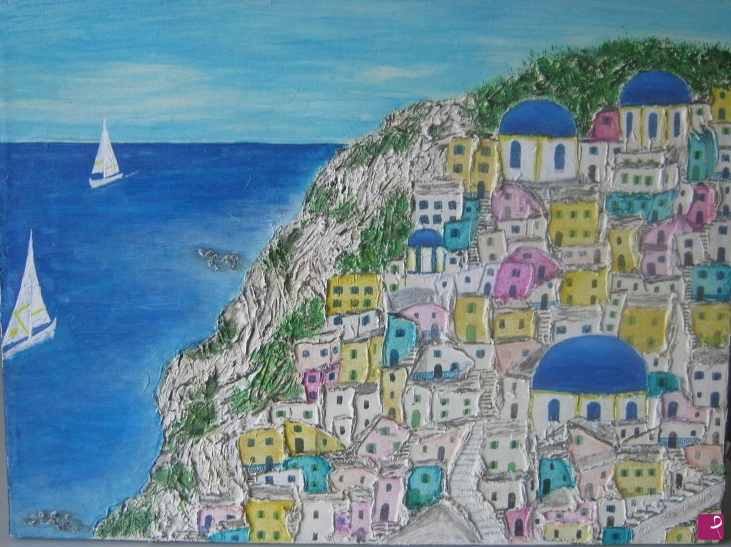 quadri in vendita online - Santorini  5