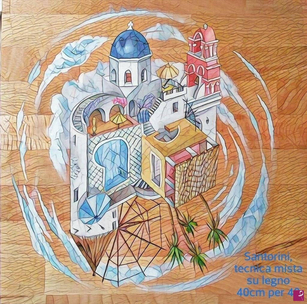 quadri in vendita online - Santorini