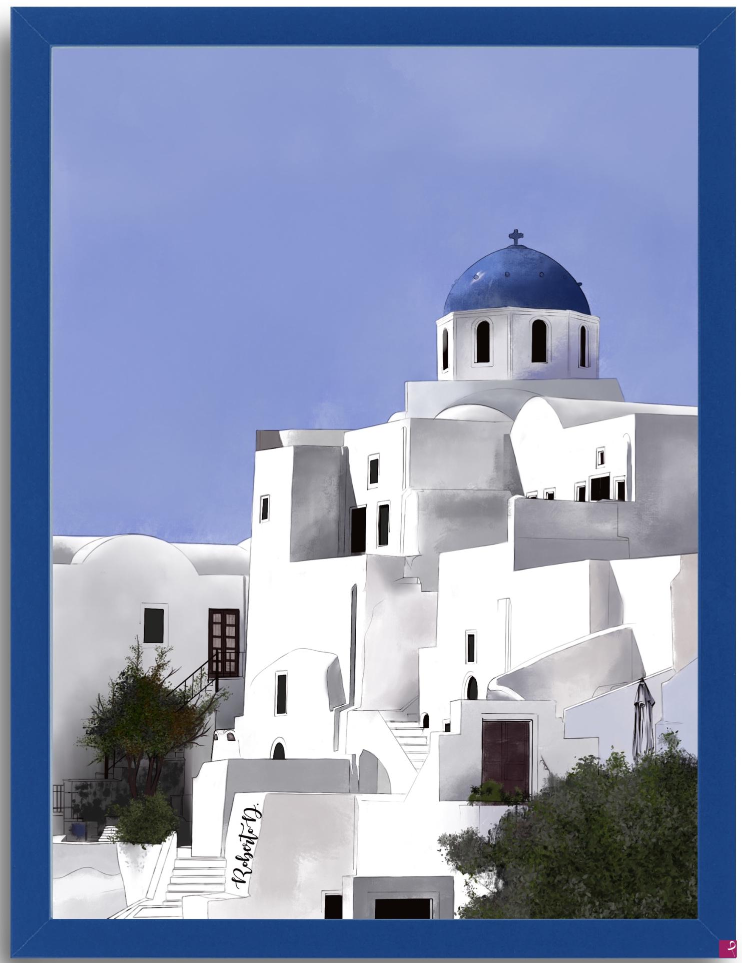 quadri in vendita online - Santorini Digital