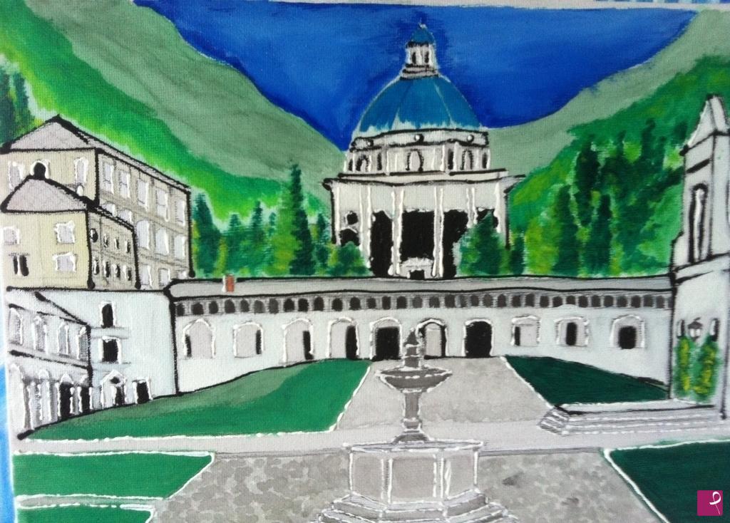 quadri in vendita online - Santuario Oropa   della Madonna nera  