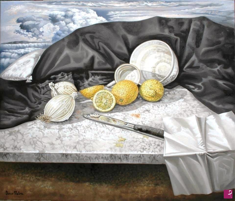 quadri in vendita online - " Sapori della mia Terra"  natura morta, olio su tela.