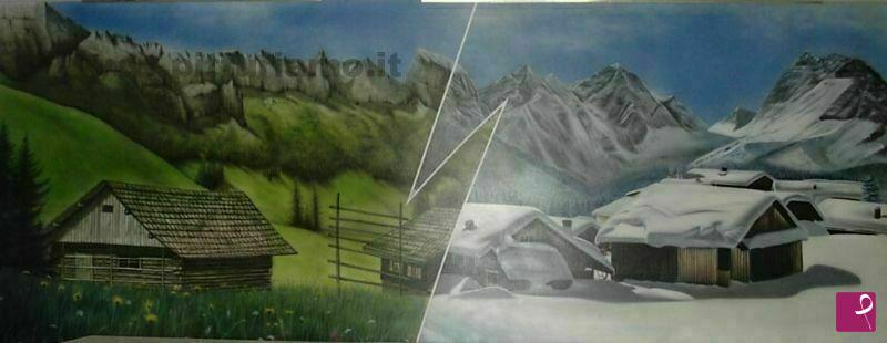quadri in vendita online - Sappada estate inverno