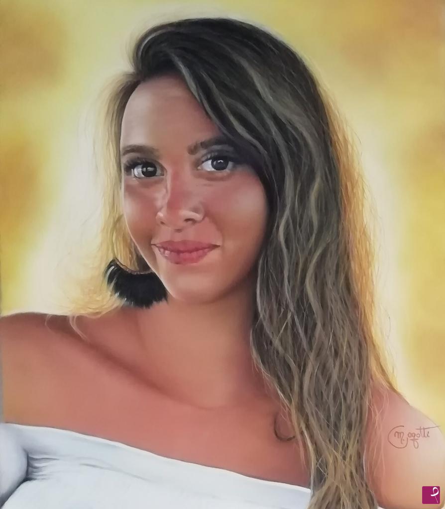 quadri in vendita online - SARA -BACIATA DAL SOLE 