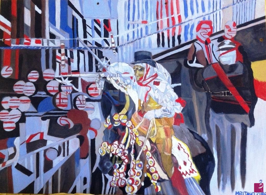 quadri in vendita online - Sartiglia cubista