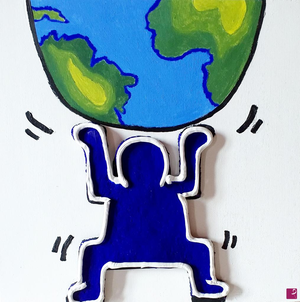 quadri in vendita online - "Saving the Earth" 