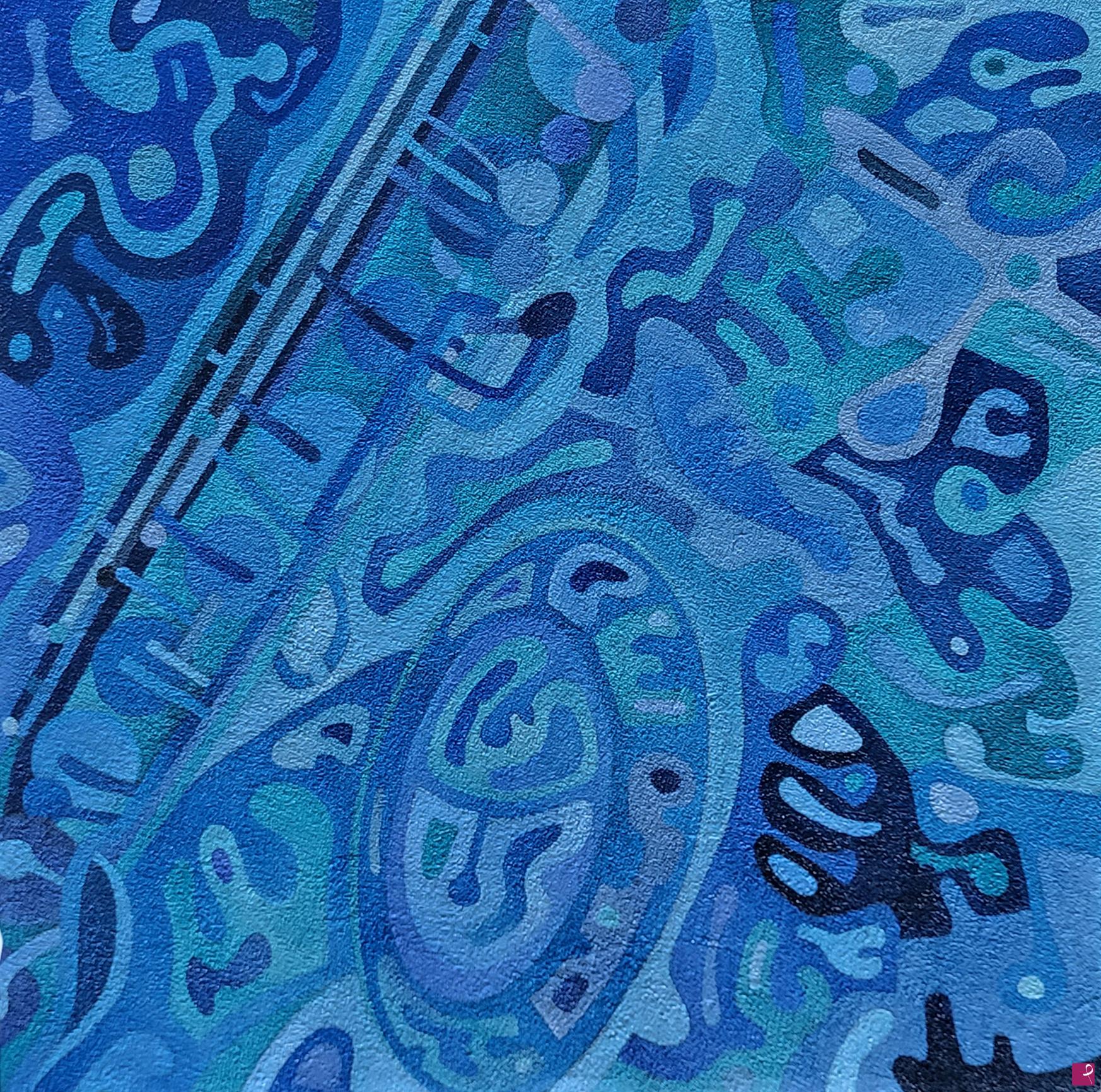 quadri in vendita online - Sax in Blue