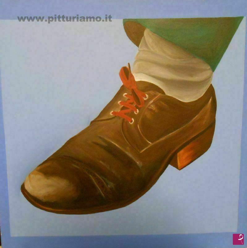 quadri in vendita online - Scarpa di anziano