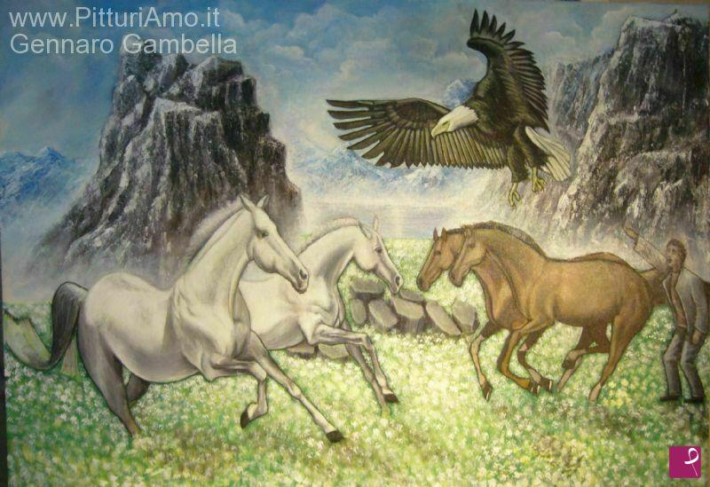 quadri in vendita online - Scena campestre