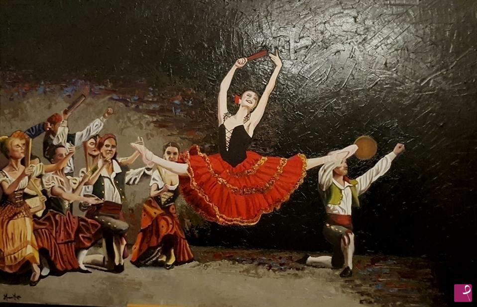 quadri in vendita online - scena dal  Don Chisciotte  - Danza