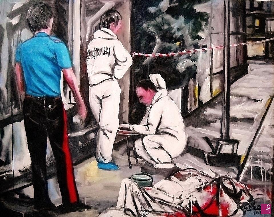 quadri in vendita online - "Scene of the crime"