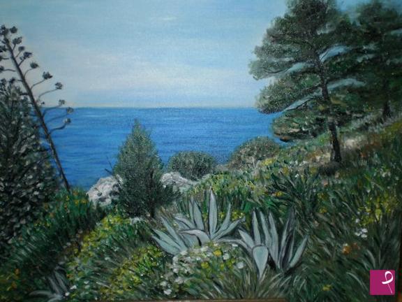 quadri in vendita online - Scogliera di Capri