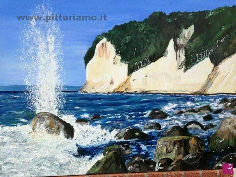 quadri in vendita online - Scogliera di Rugen
