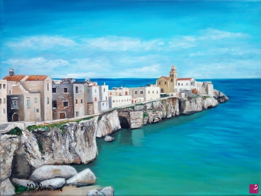 quadri in vendita online - SCORCIO ANTICO DI VIESTE SUL MARE