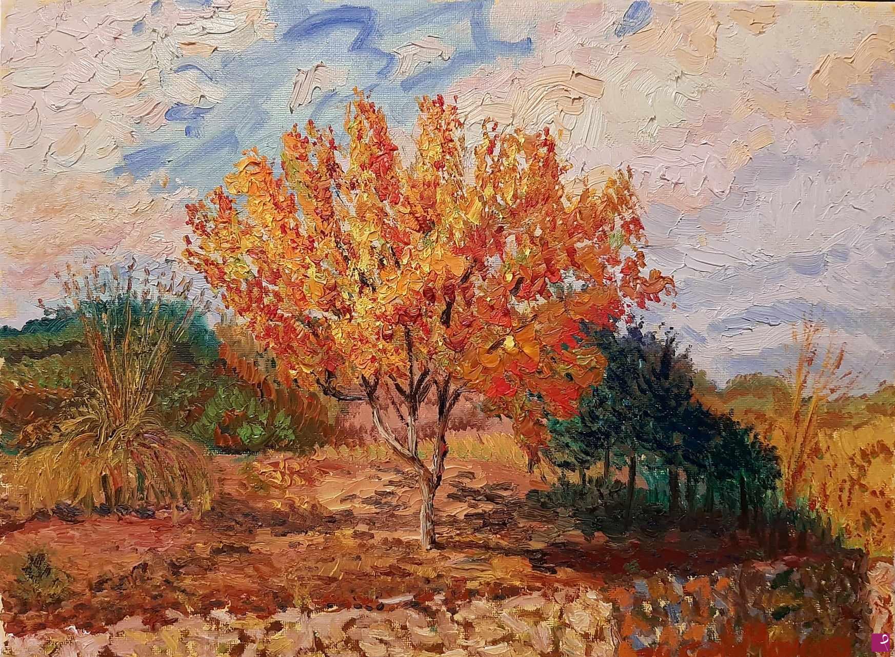 quadri in vendita online - Scorcio autunnale