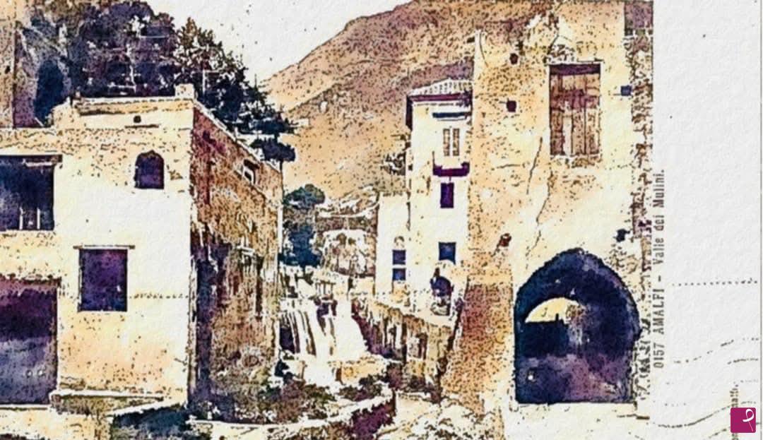 quadri in vendita online - Scorcio costiera Amalfitana