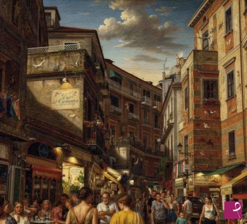 quadri in vendita online - Scorcio costiera Amalfitana