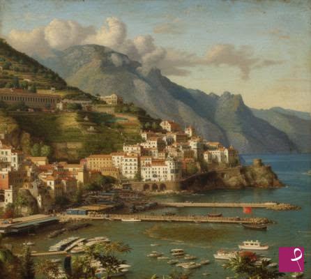 quadri in vendita online - Scorcio costiera Amalfitana