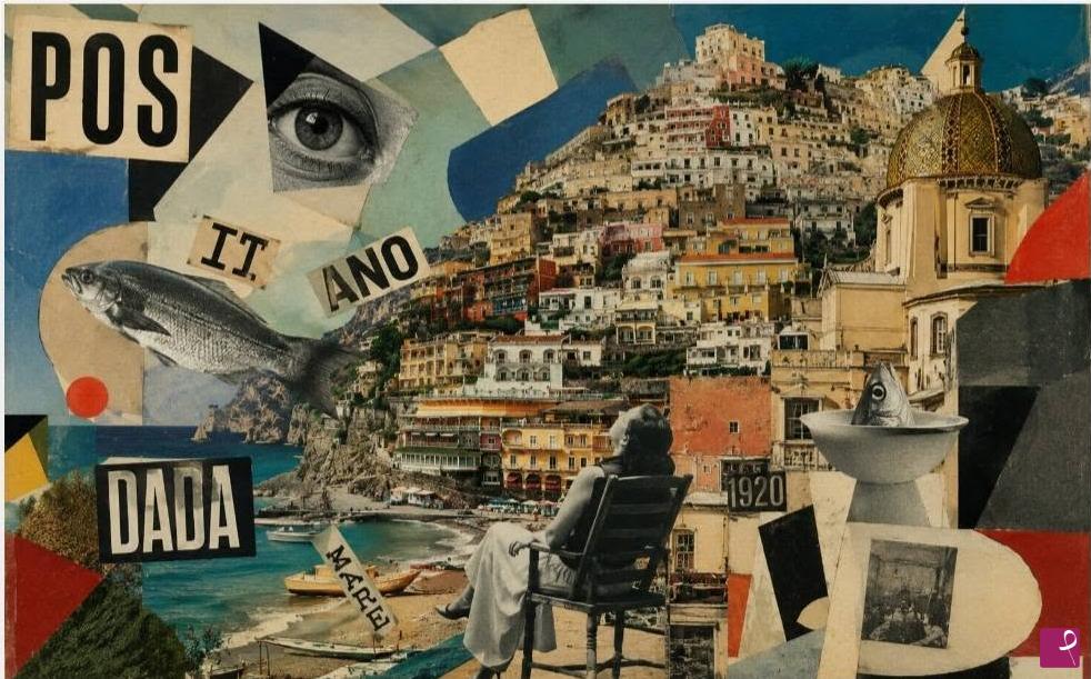 quadri in vendita online - Scorcio costiera Amalfitana