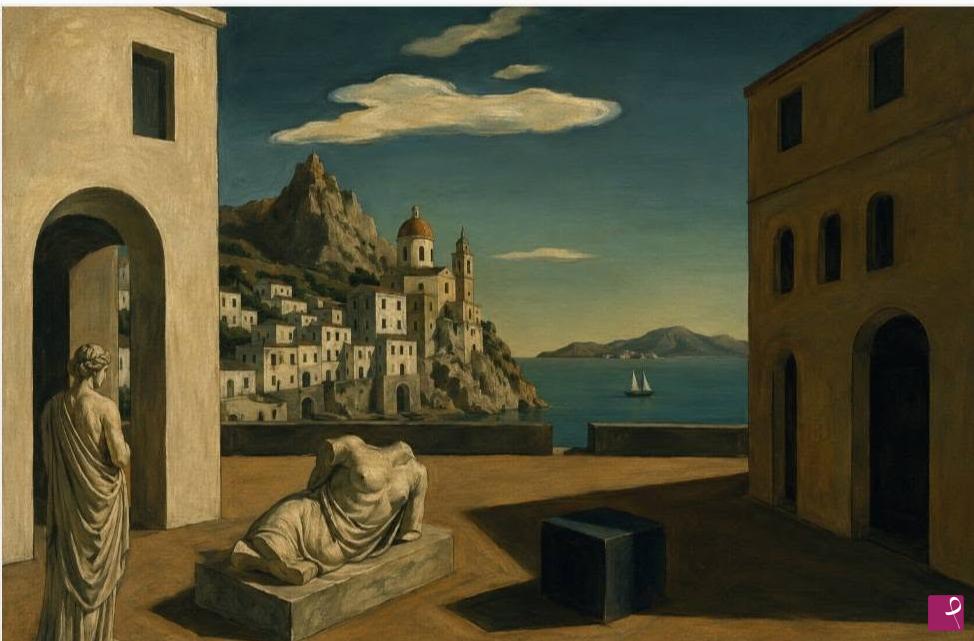 quadri in vendita online - Scorcio costiera Amalfitana
