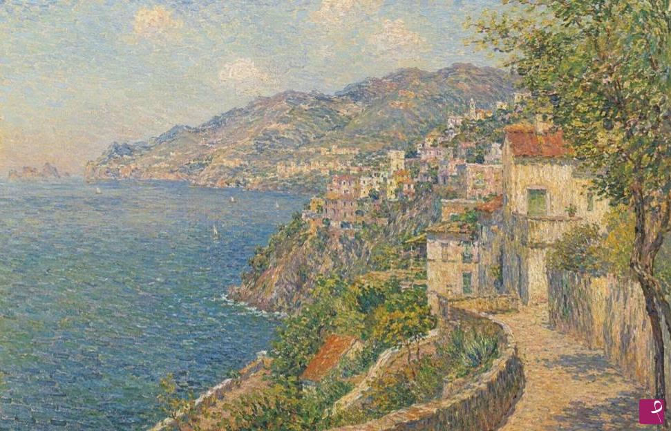 quadri in vendita online - Scorcio costiera Amalfitana