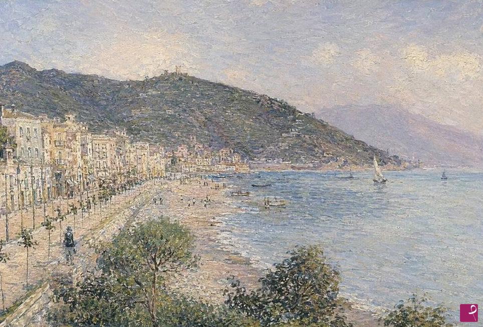 quadri in vendita online - Scorcio costiera Amalfitana