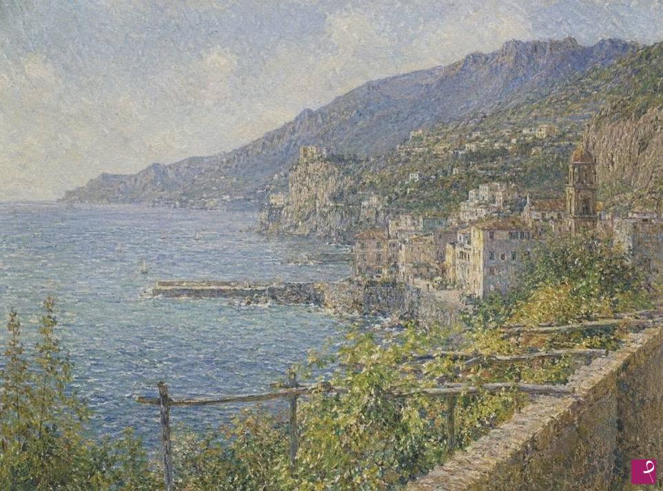 quadri in vendita online - Scorcio costiera Amalfitana