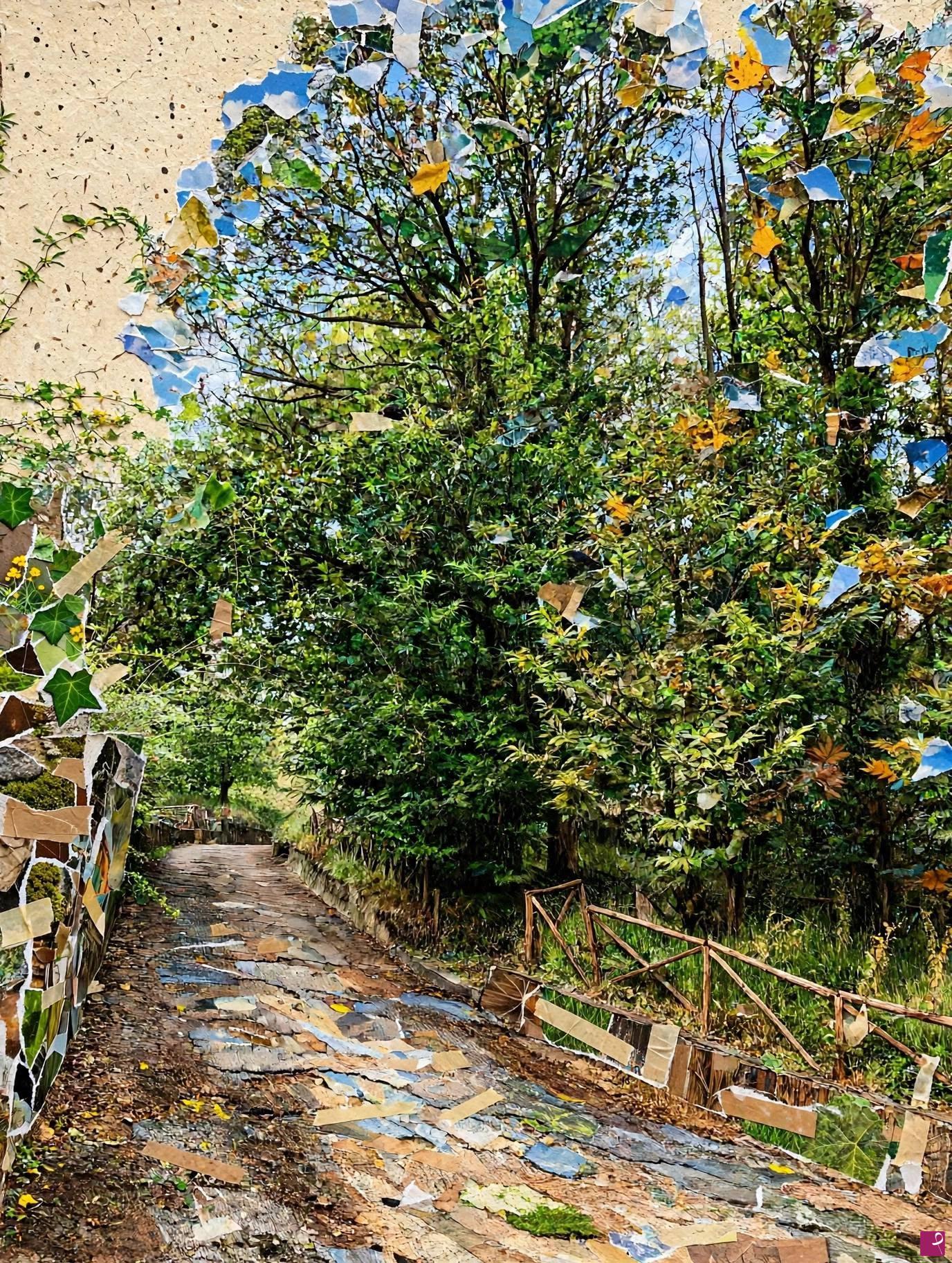 quadri in vendita online - Scorcio costiera Amalfitana
