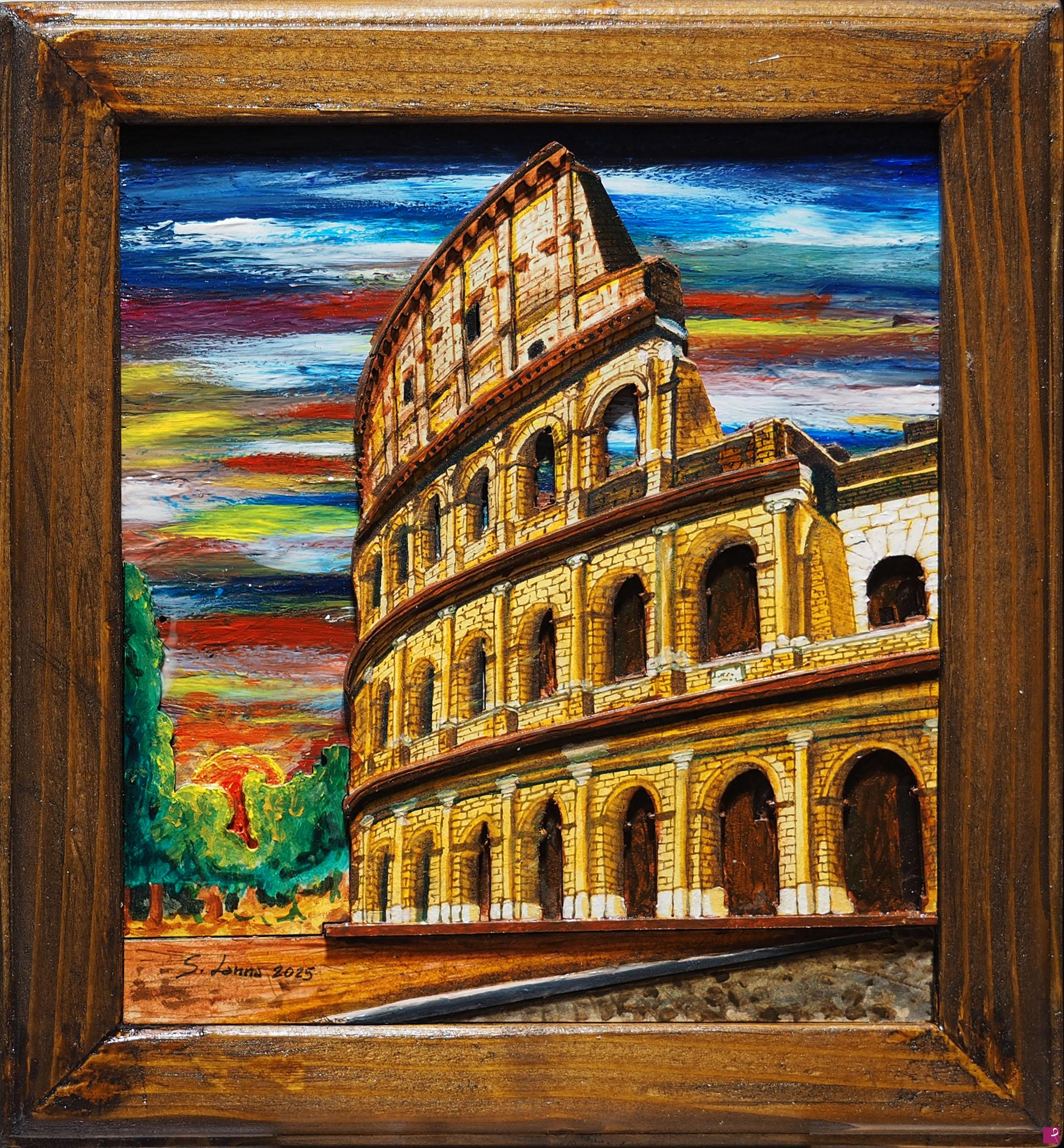 quadri in vendita online - Scorcio del Colosseo