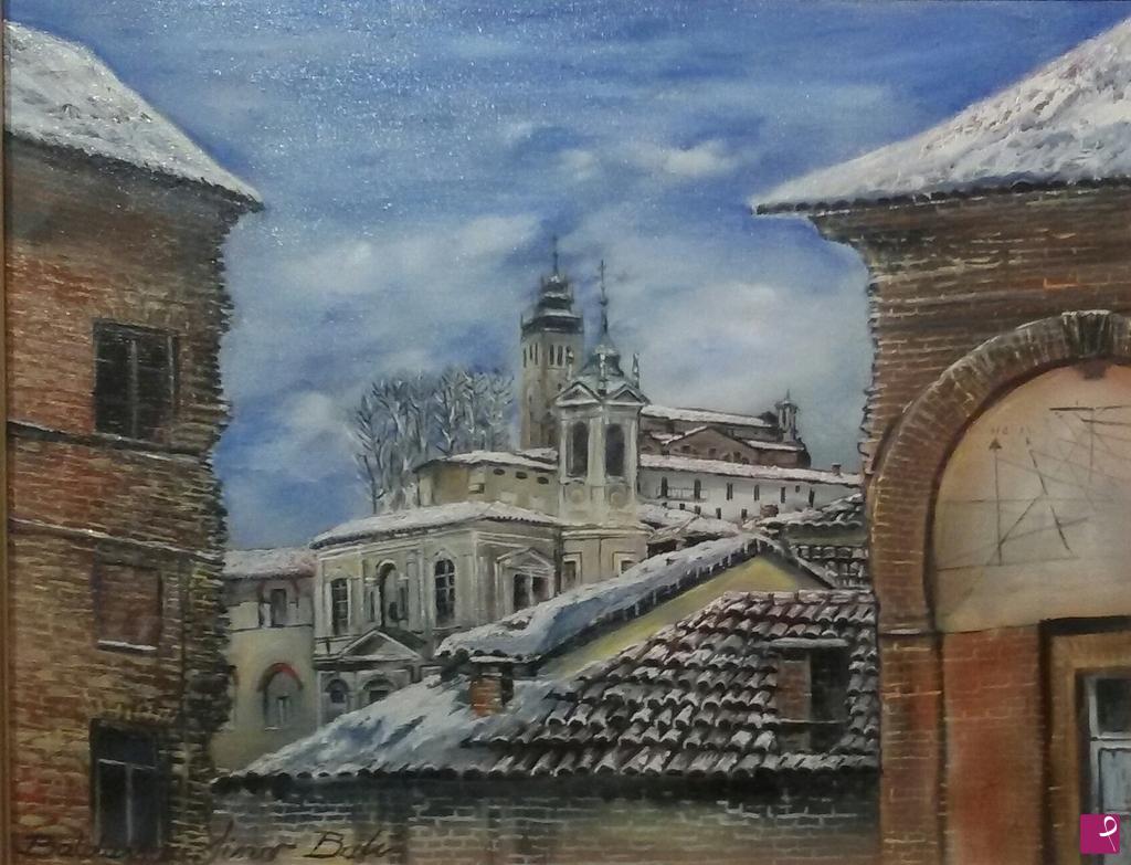 quadri in vendita online - SCORCIO DELLA CHIESA DI SAN GUGLIELMO E DI SAN GIORGIO A CHIERI