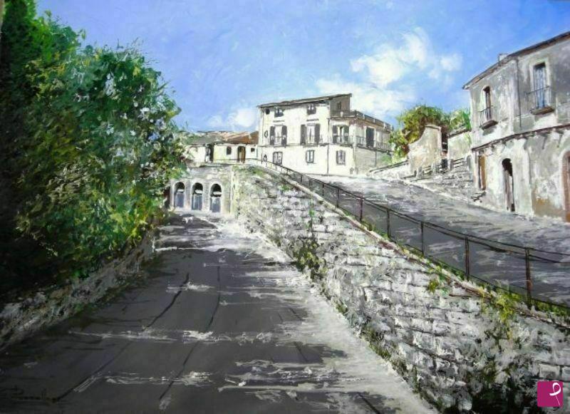 quadri in vendita online - Scorcio di Apice Bn