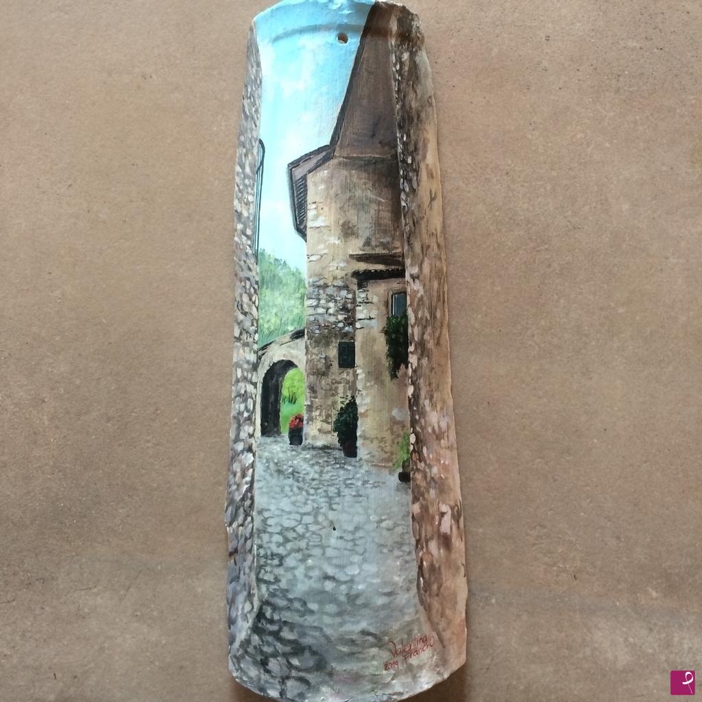 quadri in vendita online - Scorcio di Berghi 
