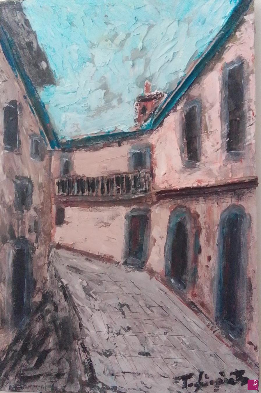 quadri in vendita online - Scorcio di Bonea, 1984