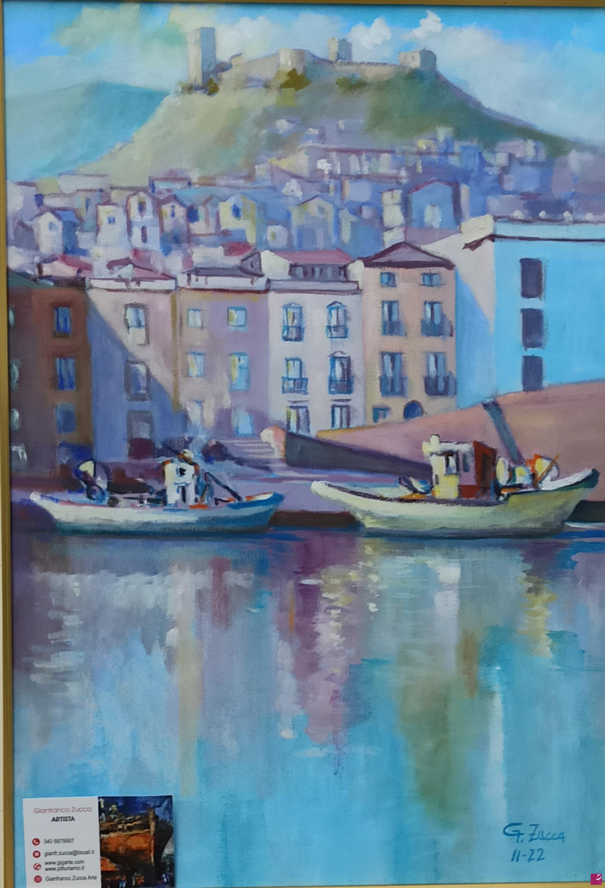 quadri in vendita online - Scorcio di Bosa
