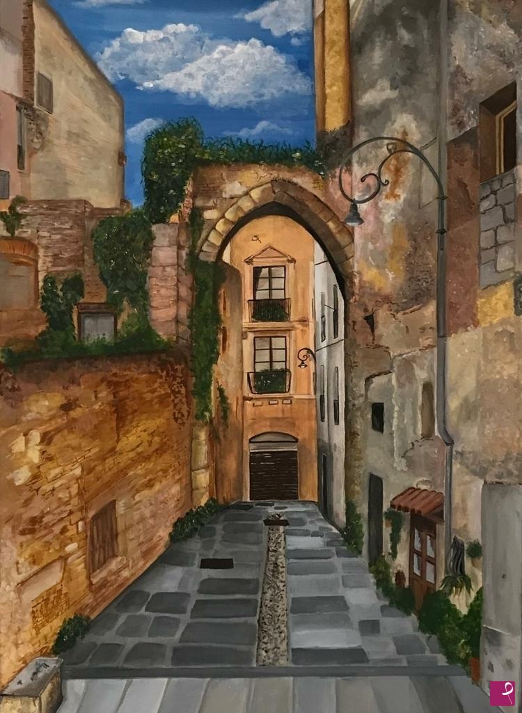 quadri in vendita online - Scorcio di Cagliari 