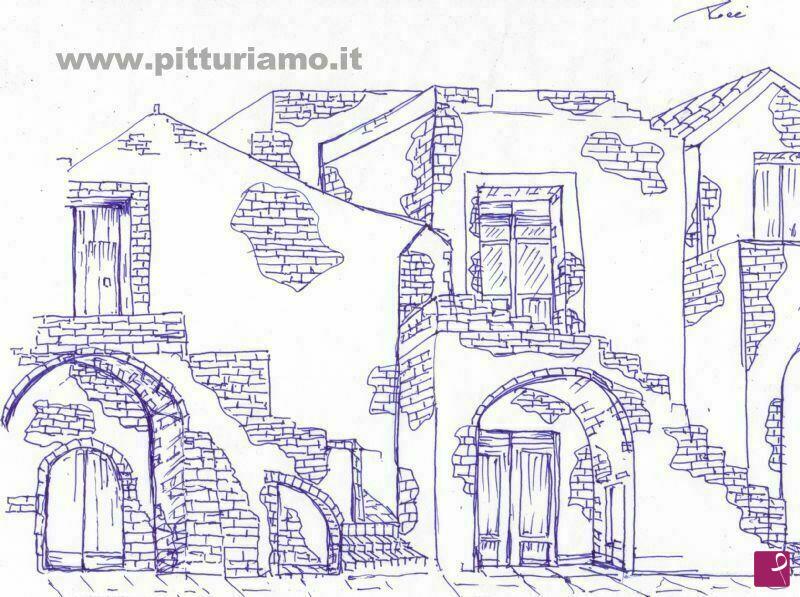 quadri in vendita online - Scorcio di Montalbano Jonico