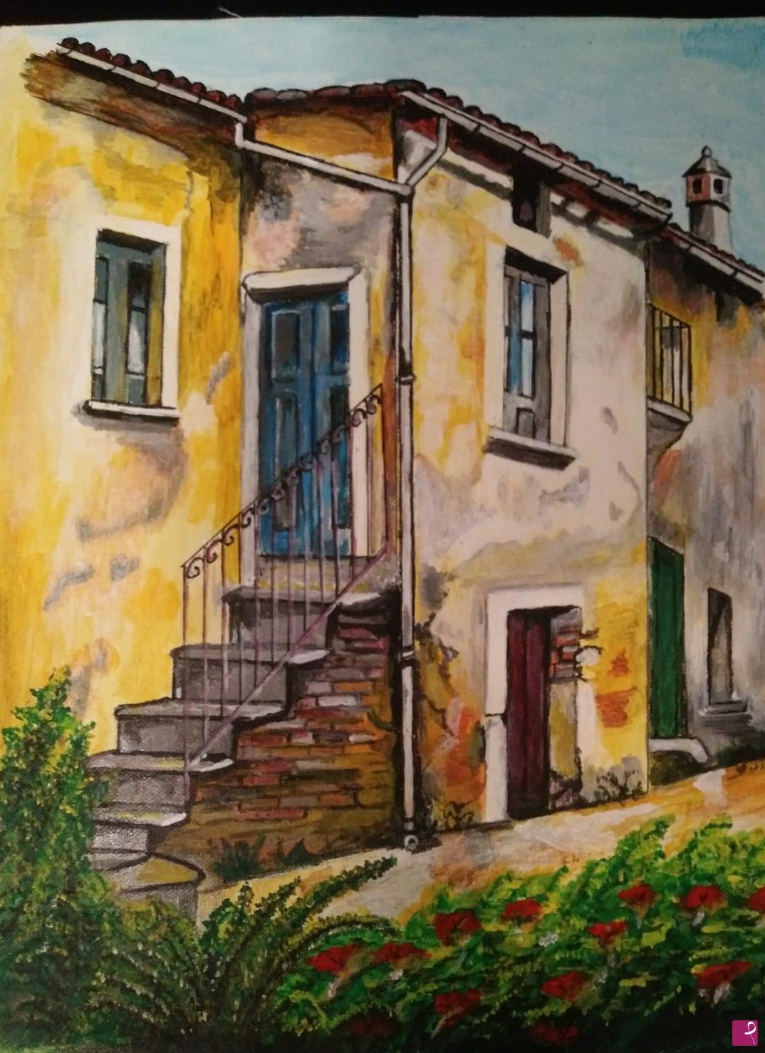 quadri in vendita online - Scorcio di paesaggio