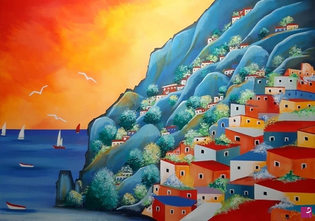 quadri in vendita online - SCORCIO DI POSITANO 