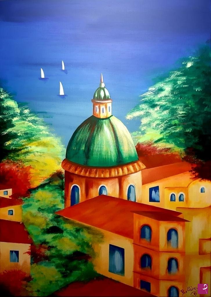 quadri in vendita online - SCORCIO DI POSITANO 