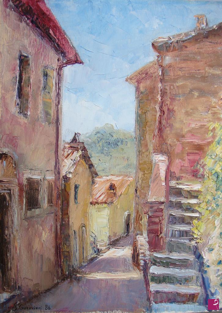 quadri in vendita online - "Scorcio di Rocca Sinibalda"