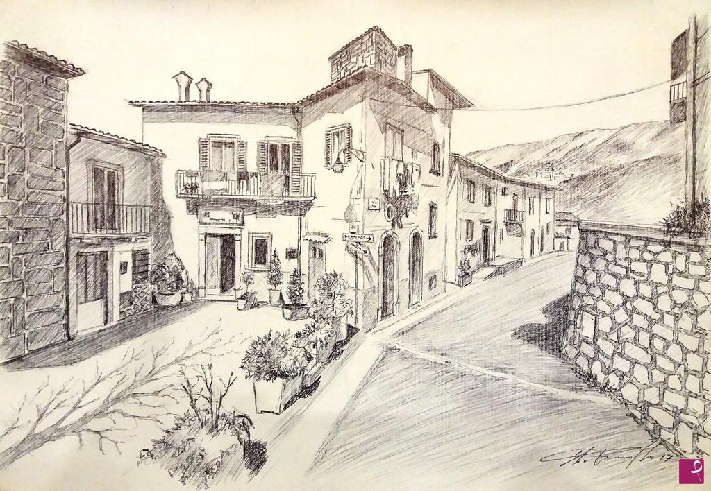 quadri in vendita online - Scorcio di Scanno Aq