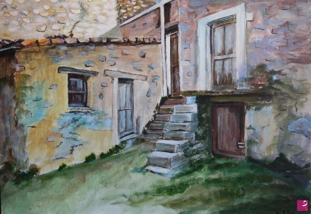 quadri in vendita online - Scorcio di Tiana