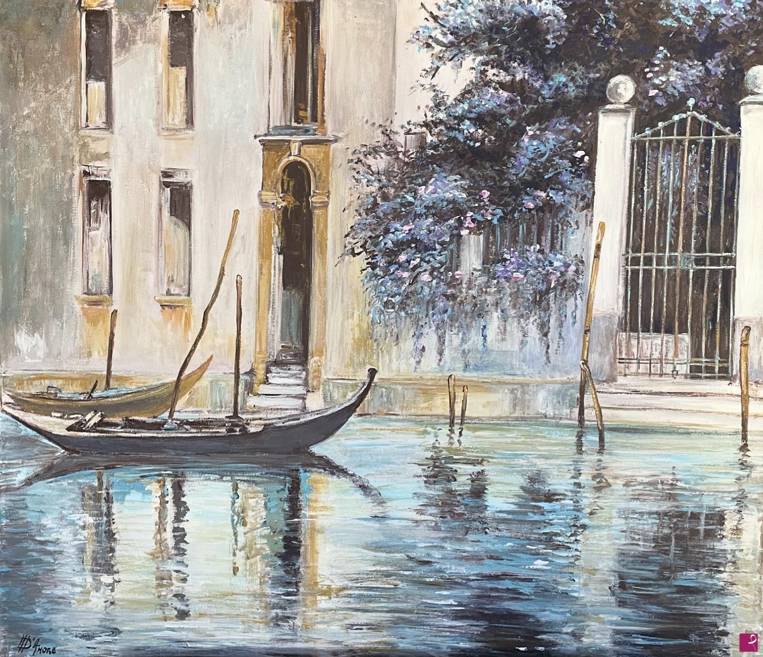 quadri in vendita online - Scorcio di un canale di Venezia