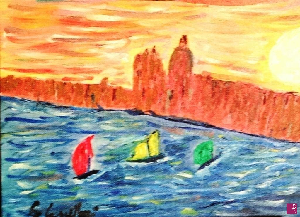 quadri in vendita online - scorcio di venezia