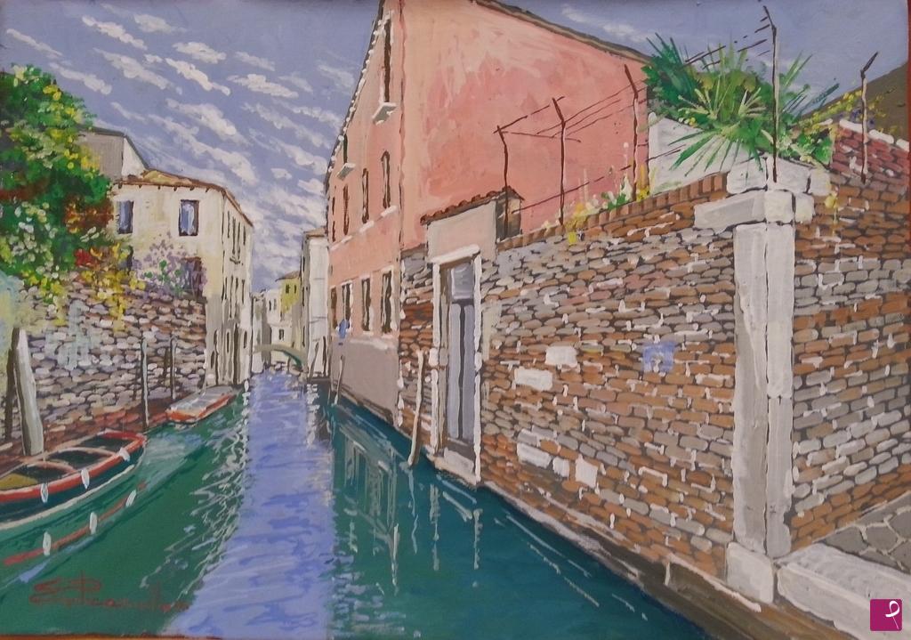 quadri in vendita online - Scorcio di Venezia