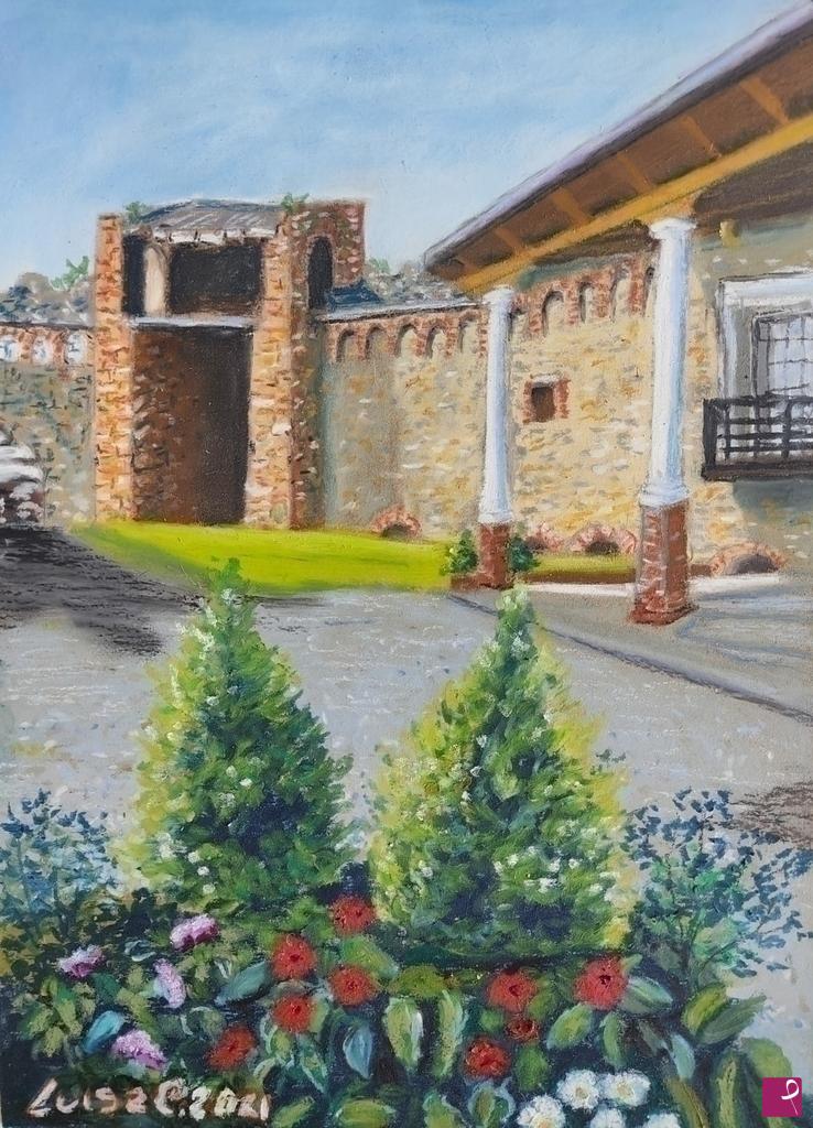 quadri in vendita online - Scorcio nella Rocca di Arzignano
