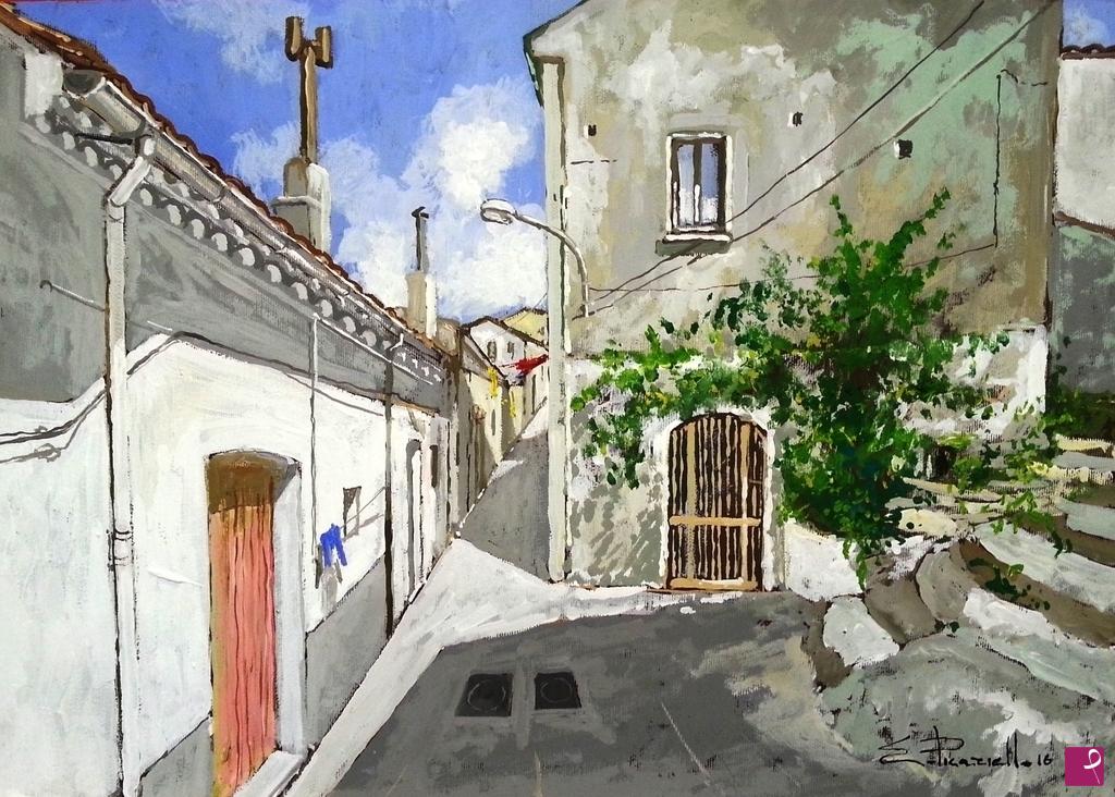 quadri in vendita online - Scorcio Orsara di Puglia Fg