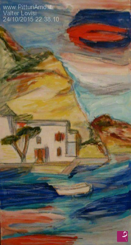 quadri in vendita online - Scorcio Paesaggio 27 x 52